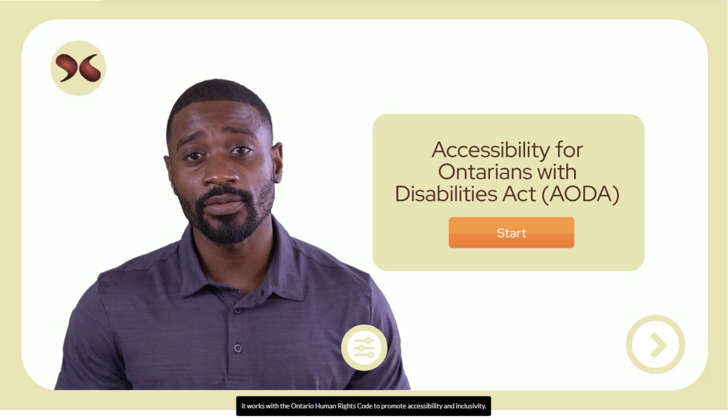 Accessibility for Ontarians with Disabilities Act (AODA)