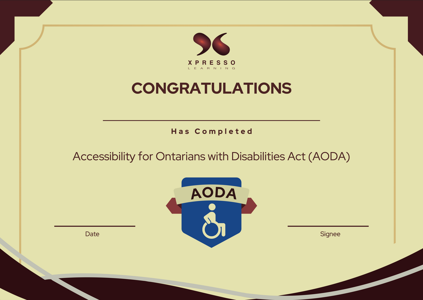 Accessibility for Ontarians with Disabilities Act (AODA)