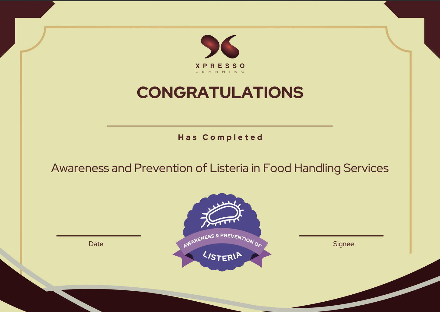 Awareness and Prevention of Listeria in Food Handling Services